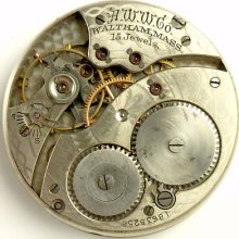 Waltham 12 Size Pocket Watch Movement - Spare Parts / Repair