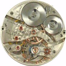 Waltham Crescent St. Complete Running Pocket Watch Movement - Parts / Repair