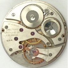 Waltham Crescent St. Running Pocket Watch Movement - Spare Parts / Repair