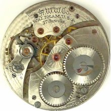 Waltham Grade 225 Running Pocket Watch Movement - Spare Parts / Repair