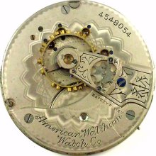 Waltham Pocket Watch Movement - Grade 15 - Spare Parts / Repair