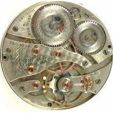 Waltham Pocket Watch Movement - Grade Crescent St. - Spare Parts / Repair