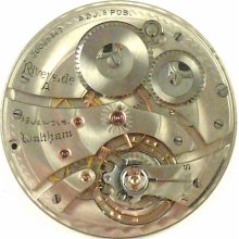 Waltham Riverside A Complete Running Pocket Watch Movement - Parts / Repair