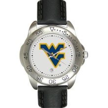 West Virginia Mountaineers Men's Gameday Watch With Leather Band