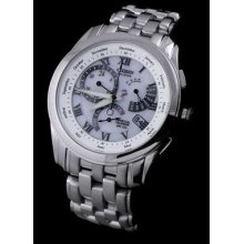 White Dialed Citizen Eco Drive Perpetual Calendar Alarm Bl8000-54a