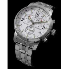 White Dialed Genuine 200m Tissot Prc200 Chronograph Sapphire T17.1.586.32