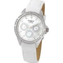 White Ladies Aviator Watch - Model Number: Avw2214l28 - In Box