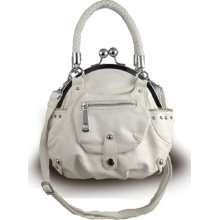 White Small Crossbody Handbag cross body hand bag purse pocketbook new nwt HF1 - Leather-Like - White