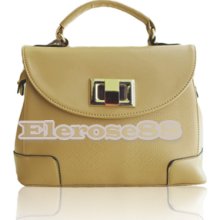 Women Girl Elegant Snake Pattern Pu Leather Handbag Shoulder Bag Elr8