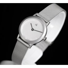 â˜… Women's Calvin Klein Quartz Silvertone Silver Dial Women's Watch, K0313120
