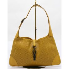 Women's Gucci Yellow Mesh Shoulder Bag