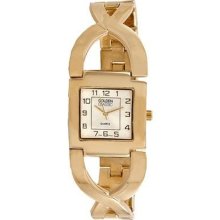 Women's Simply Inspired Watch in Gold with Silver Dial ...