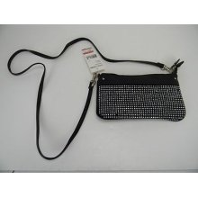 Women's Steve Madden Kristal Crossbody Handbag Black W Silver Studs