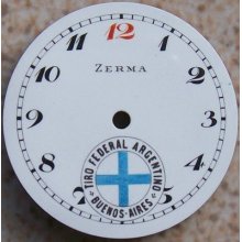 Zerma Wristwatch Enamel Dial 29,5 Mm. In Diameter