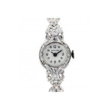 14k White Gold Diamond Hamilton Ladies Watch