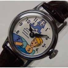 1960's Bradley Cinderella Swiss Made Walt Disney Production Watch