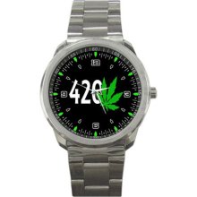 2013 Hot 420 pot logo sport metal watch