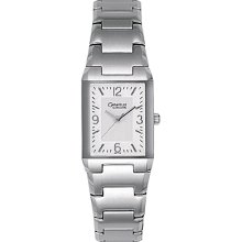 43T12 Caravelle Watch Ladies Stainless Steel Fold Over Bracelet