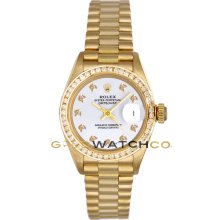 69178 President 18K Yellow Gold White Diamond Dial & Bezel