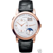 A. Lange & Sohne Lange 1 18kt Rg Champagne Moonphase