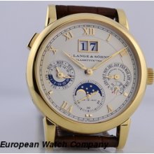 A. Lange and Sohne Langematik Perpetual Calendar 18K Yellow Gold 38.5MM