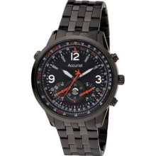 Accurist Gents Chronograph Black Dial Bracelet MB886B Watch