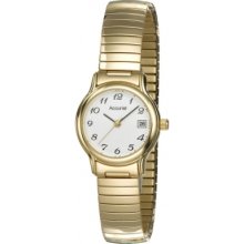 Accurist Lb706 Ladies Core Expanders Gold Watch Rrp Â£45