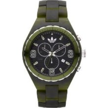 Adidas Men's & Women's Plastic Case Green Plastic Mineral Watch Adh2566