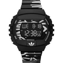 Adidas Men's NYC ADH6131 Black Rubber Quartz Watch with Black Dial