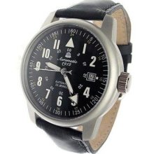 Aeromatic 1912 22-Jewel Automatic Aviator's Watch A1027 Black