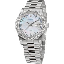 Akribos XXIV Men's Diamond Quartz Bracelet Watch (Akribos Men's diamond quartz)