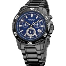 Akribos XXIV Men's Stainless Steel Swiss Quartz Chronograph Divers Watch (Akribos Stainless steel chrono watch)