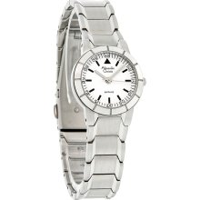 Alexandre Christie Sapphire Ladies White Dial Swiss Quartz Watch A8047lss05