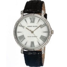 Anne Klein 9921mpbk Black Leather Watch