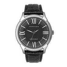 Anne Klein Leather Collection Black Dial Women's Watch #9925BKBK