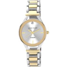 Anne Klein Two Tone Two-Tone Bracelet with Diamond Accent Watch