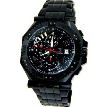 Aqua Master Black Chrono Diamond Mens Watch W#321 3