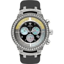 Aqua Master Diamond Watch Black Yellow Diamonds 4.25
