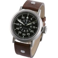 Aristo 3H58A 44mm Automatic Pilot's Watch with Large Crown and