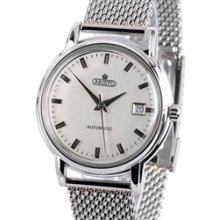 Aristo 4H101SMIL AristoCrat Silver Mesh Bracelet Swiss Automatic Watch