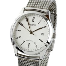 Aristo 4H132 Dessau Swiss ETA 2824-2 Automatic Dress Watch on Mesh