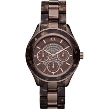 Armani Exchange AX5155 NOEMI Brown Rose Gold Ladies Watch ...