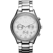 Armani Exchange Stainless Steel Chronograph Women's Watch AX5109