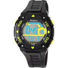 Armitron Men's Digital Chronograph Sport Watch, Black Strap