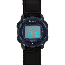 Armitron Women's Digital Sport Watch, Black Nylon Strap