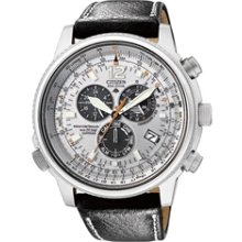 AS4020-44H - Citizen Eco-Drive Nighthawk Chrono Aviator Euro Radio Sapphire Leather Watch