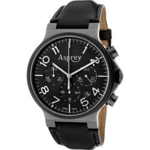 Asprey of London Watches 'NO.8' Men's Black Dial Black PVD Coated Case