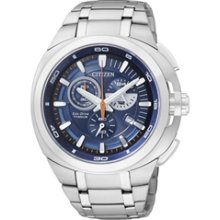 AT2021-54L - Citizen Eco-Drive Super Titanium 100m Sapphire Blue Chronograph Watch