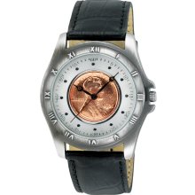 August Steiner Men's Wheat Penny Antique Silver Coin Watch (Collectors coin watch)