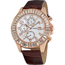 August Steiner Women's Swiss Quartz Baguette Bezel Watch (August Steiner Ladies Swiss Quartz Baguette Watch)